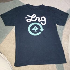 LRG Black Tee with Mint Logo